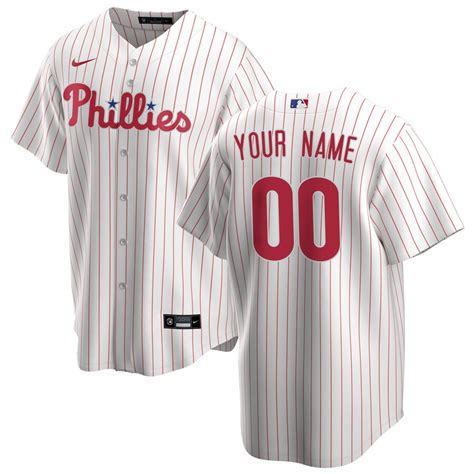 youth philadelphia phillies nike white home replica custom jersey|phillies throwback jersey.